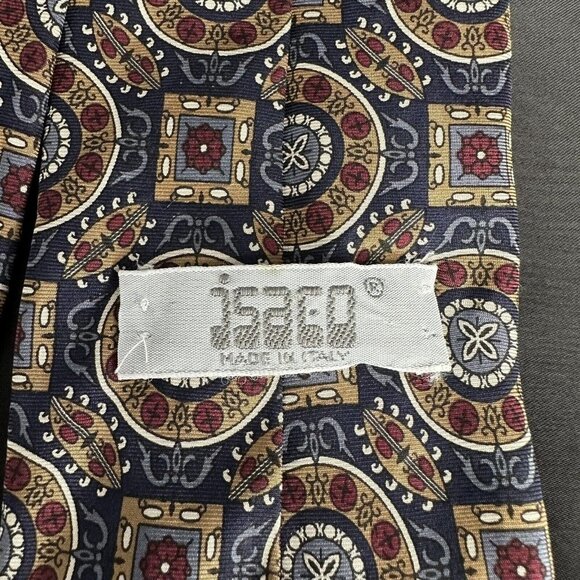 Vintage JSACO 100% Silk Tie Multicolored Patterned Statement Piece - Picture 15 of 16